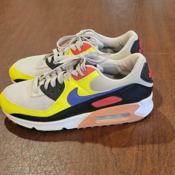 Nike Air Max 90 Volt Light Bone Ultramarine DH8010-003 Women’s Sz 8.5 - Picture 3 of 13